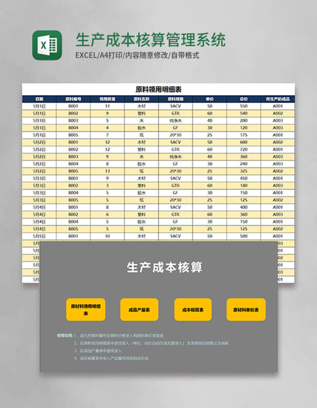 生产成本核算管理系统