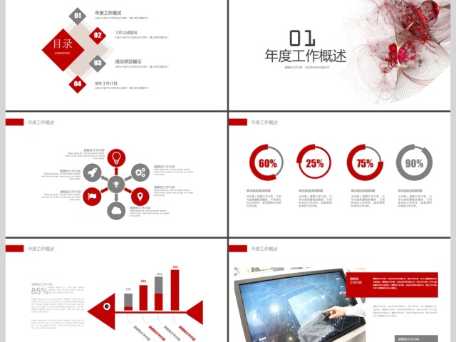 2019红色商业岗位竞聘PPT模板 2019红色商业岗位竞聘PPT模板