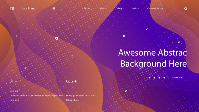 网站UX和UI套件渐变抽象背景界面设计平面AI矢量素材SRTP Abstract Background.47