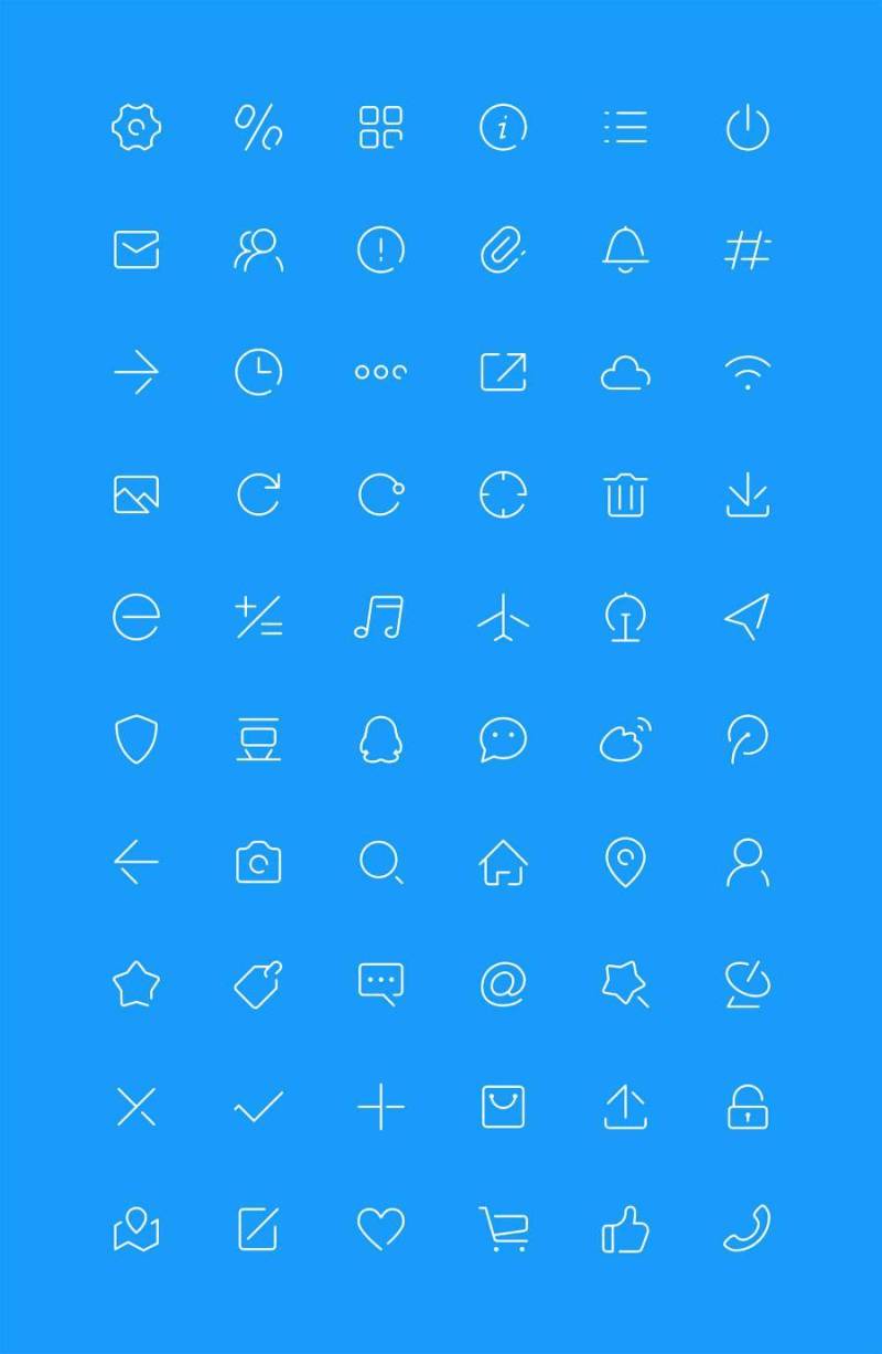 2 像素社交图标