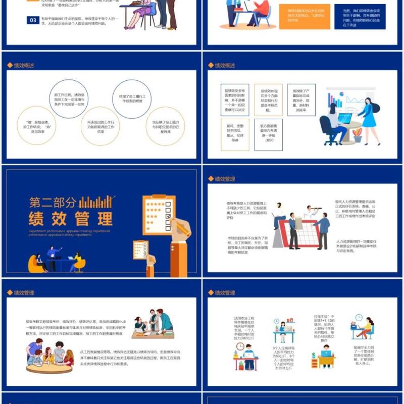 企业部门员工绩效考核管理培训动态PPT模板