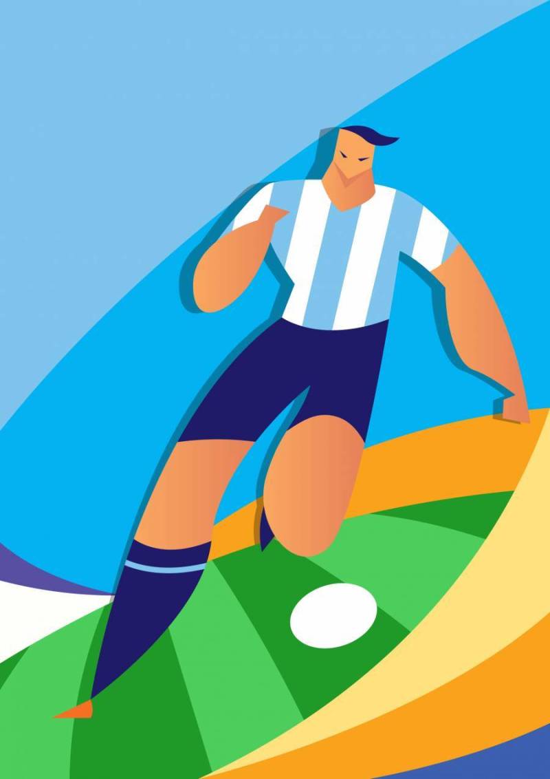 阿根廷世界杯足球运动员图