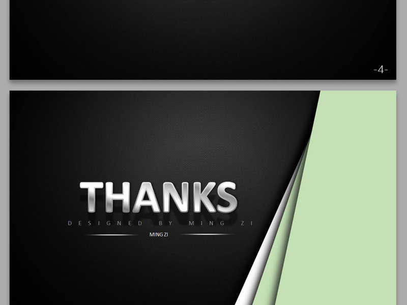 酷黑简约风格商务PPT动态通用背景模板