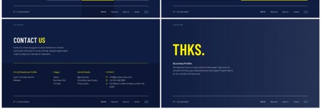 深蓝色简约公司简介企业宣传PPT模板PLUZZ - Company Profile 深蓝色简约公司简介企业宣传PPT模板PLUZZ - Company Profile