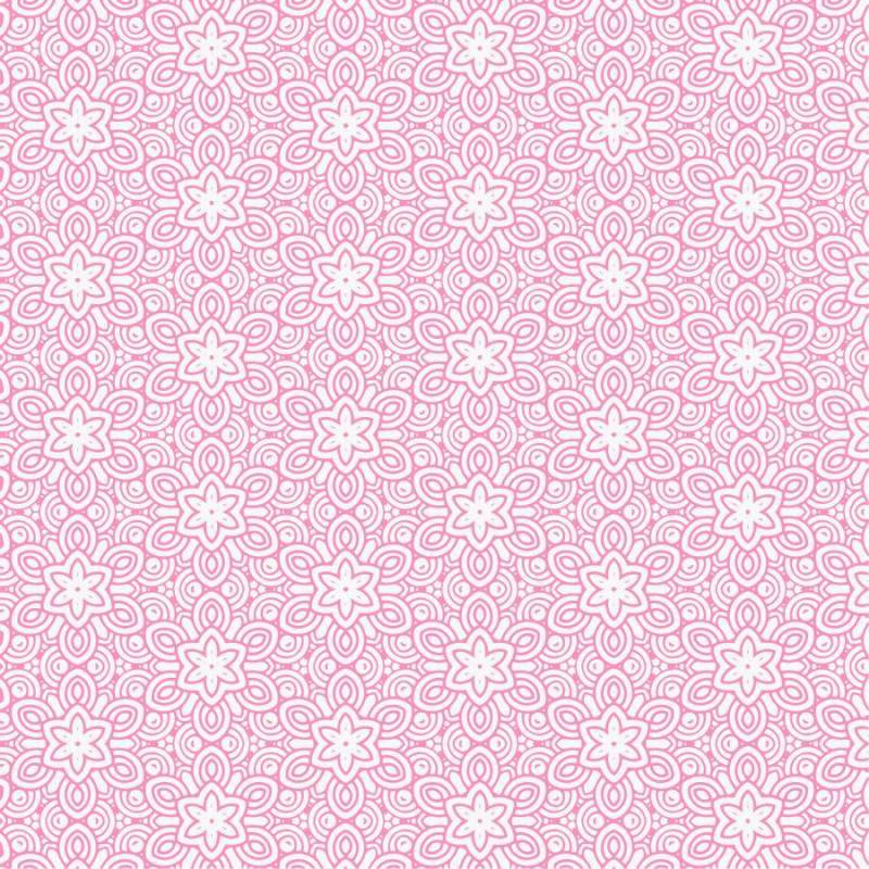 粉红色的花线条图案背景
