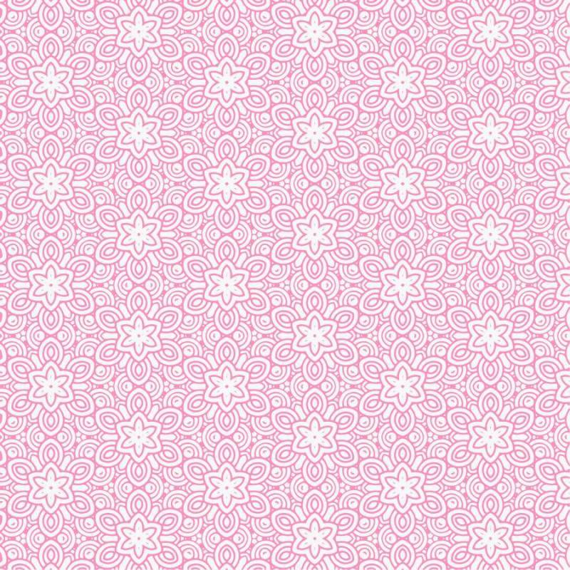 粉红色的花线条图案背景