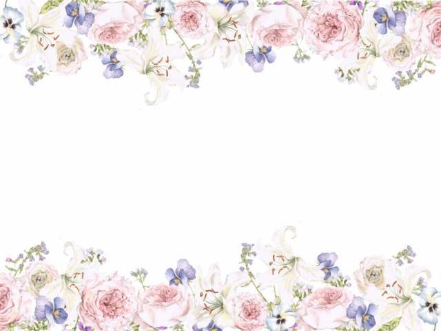 花框架165 - Shirayuri和英国玫瑰