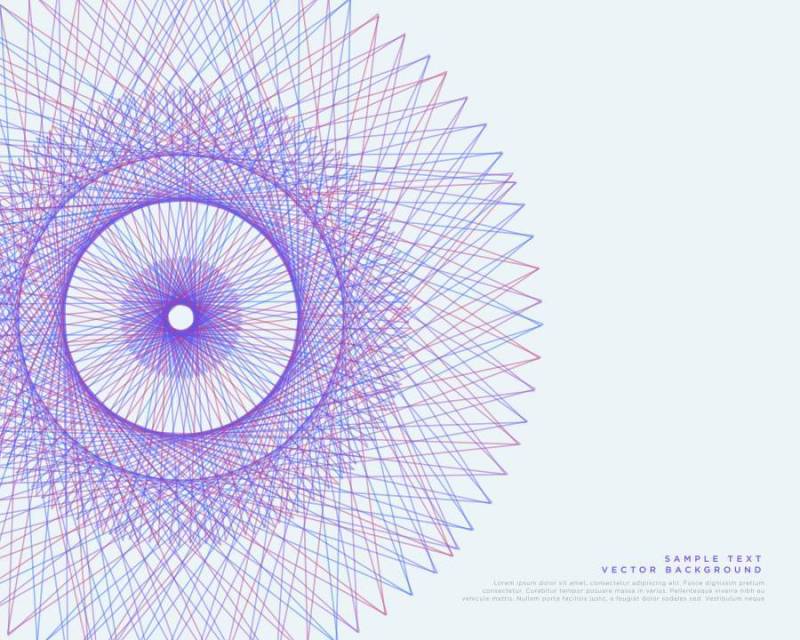 矢量线spirograph矢量背景