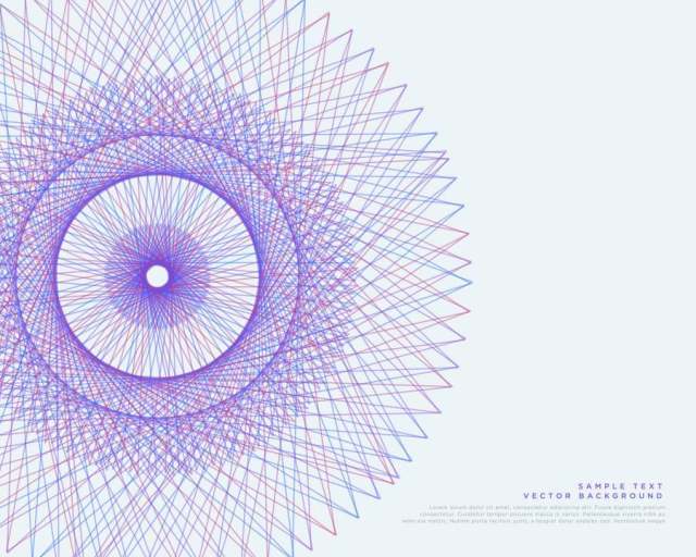 矢量线spirograph矢量背景