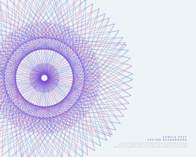 矢量线spirograph矢量背景