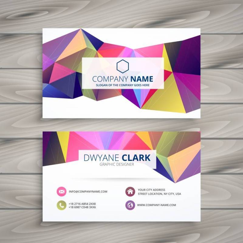 创意名片模板矢量设计插画