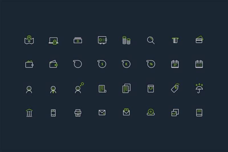 Banking Icon Set