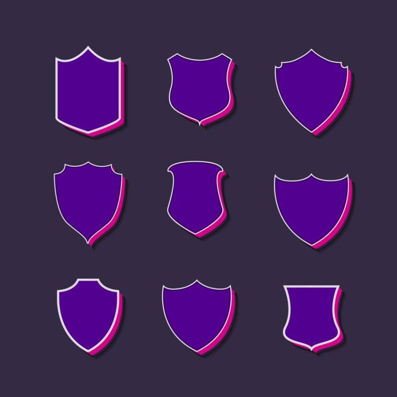 徽章和标签3d风格集合