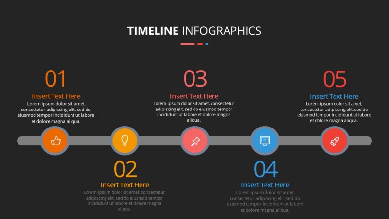 彩色时间线PPT信息可视化图表21