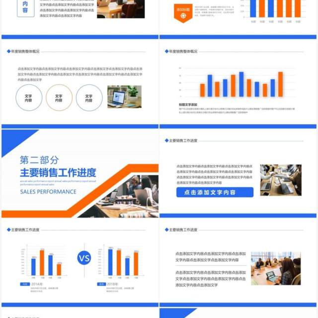 企业年度销售业绩工作报告动态PPT模板