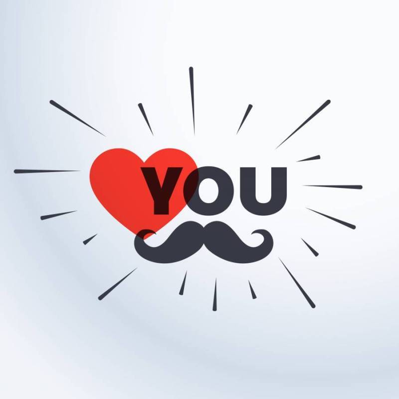 爱你父亲卡模板