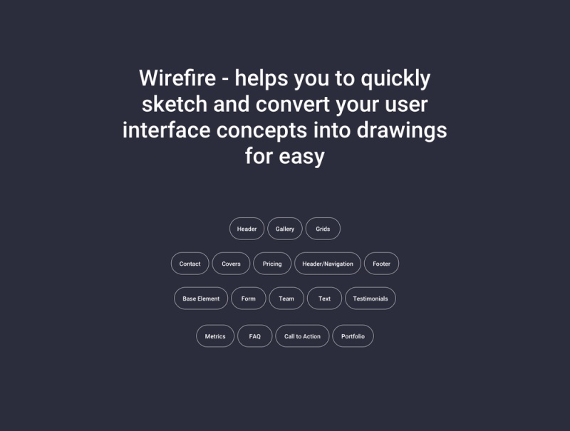 Wirefire - 线框套件网页设计，Wirefire - 线框套件网页设计