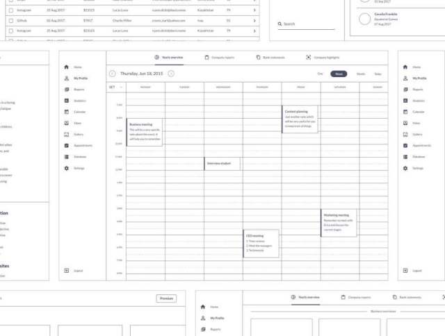 用于快速工作流的300多个元素和屏幕。,Ultimate Dashboard UX线框 用于快速工作流的300多个元素和屏幕。,Ultimate Dashboard UX线框