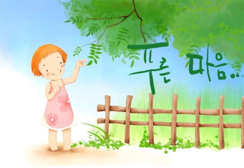 韩国儿童插画psd素材-49