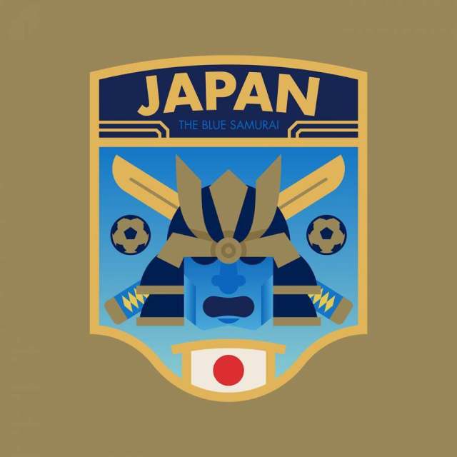 日本世界杯足球徽章