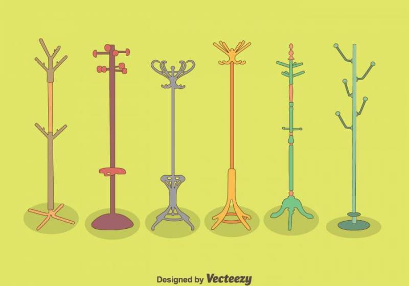 手绘外套立场矢量