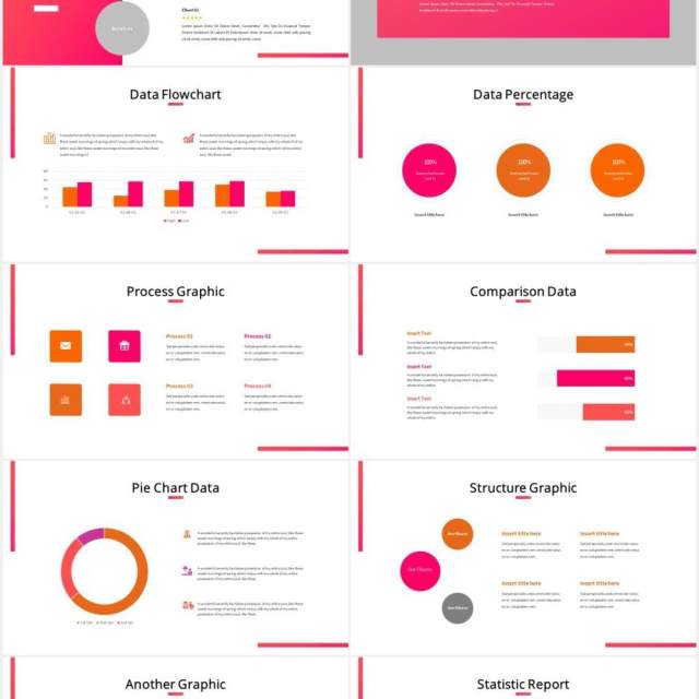 粉色咖啡厅宣传介绍PPT图片版式设计模板Cafetaria - Business Powerpoint Template