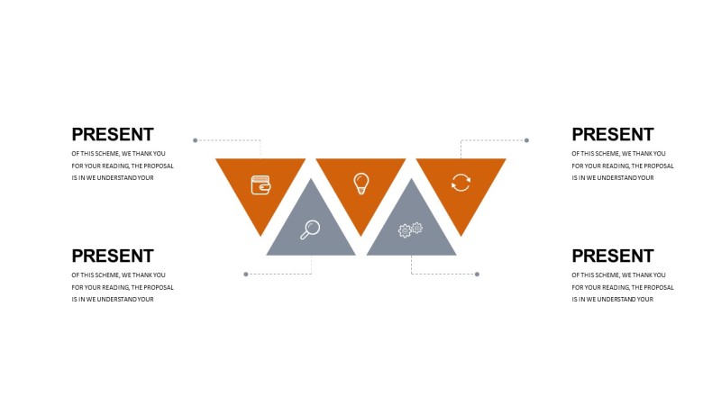 橘灰配色商务PPT图表-6