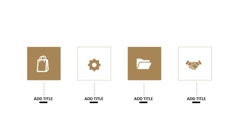 金色商务PPT图表-10