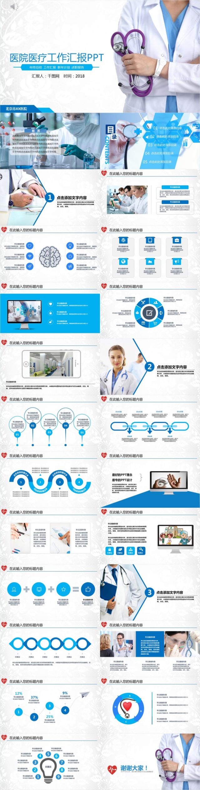 医院医疗工作汇报PPT 医院医疗工作汇报PPT