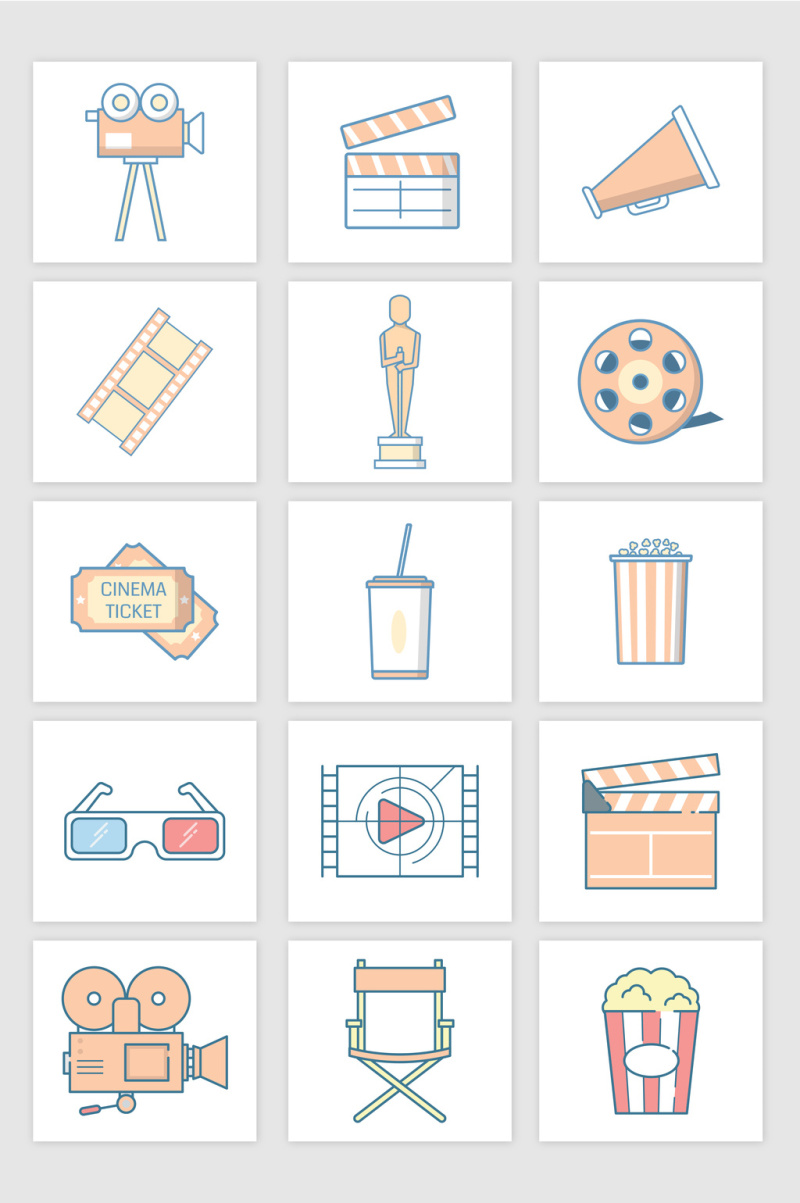 矢量影视电影元素