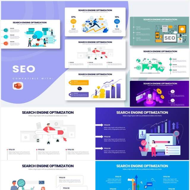 创意卡通企业SEO培训PPT信息图形素材SEO Powerpoint Infographics 创意卡通企业SEO培训PPT信息图形素材SEO Powerpoint Infographics