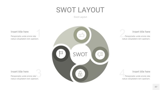 灰色SWOT图表PPT27