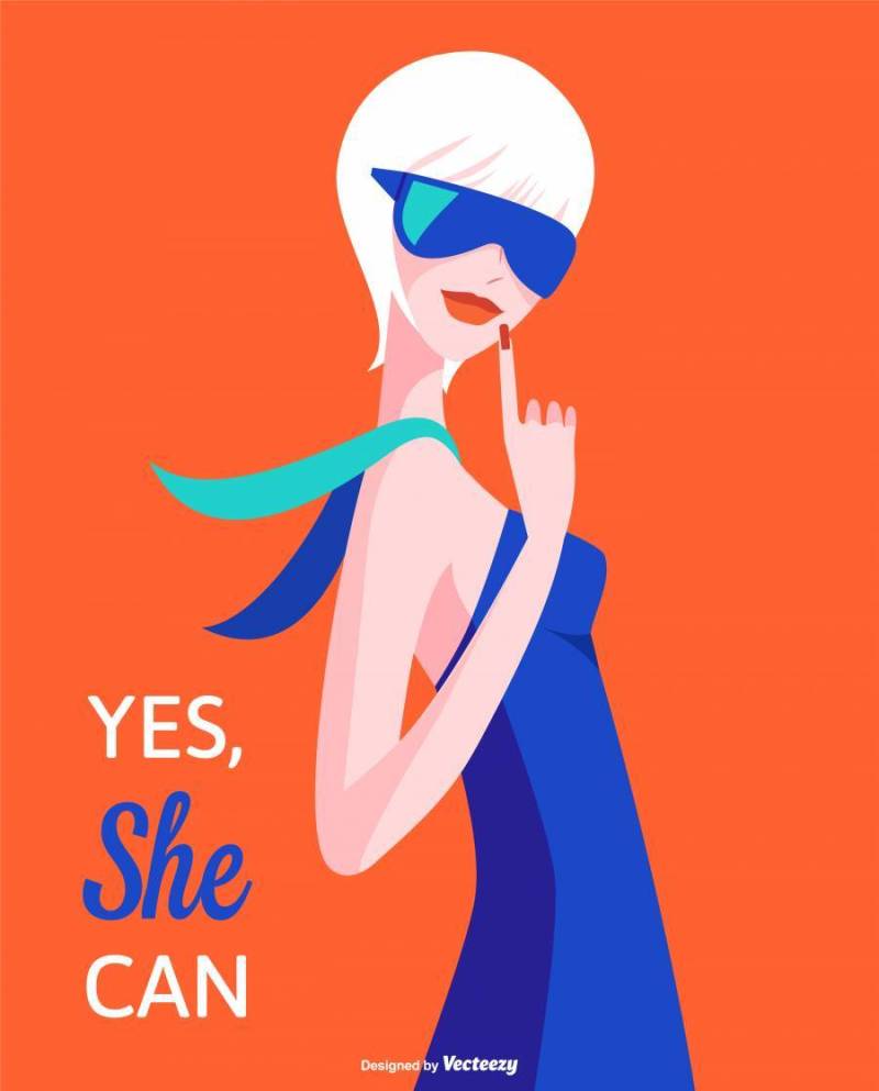 国际妇女节矢量波普艺术海报