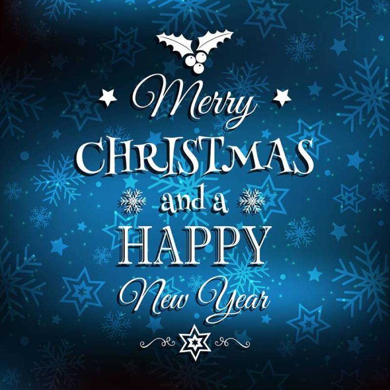 圣诞节和新年的背景