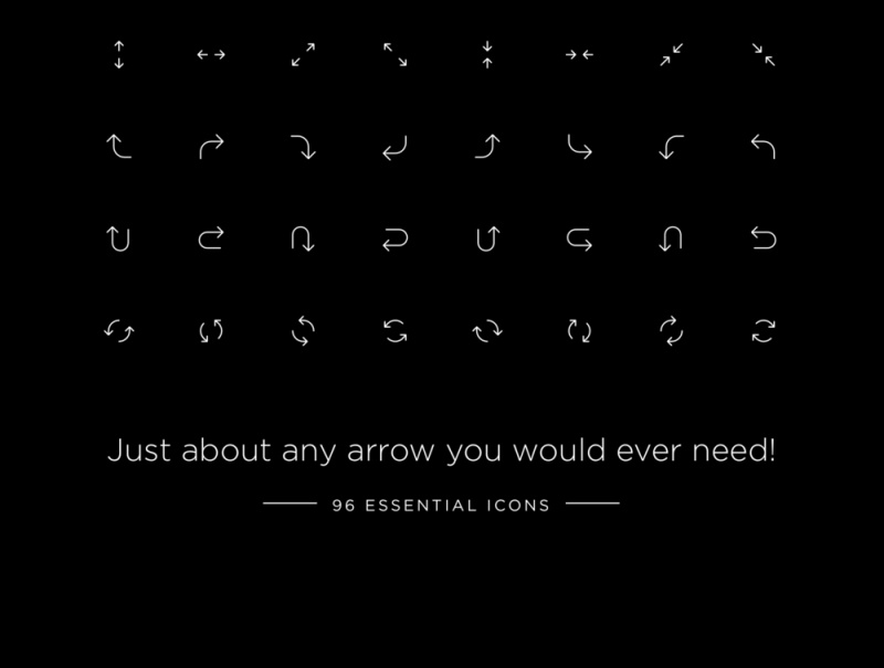 几乎任何你需要的箭头！，箭头和方向图标
