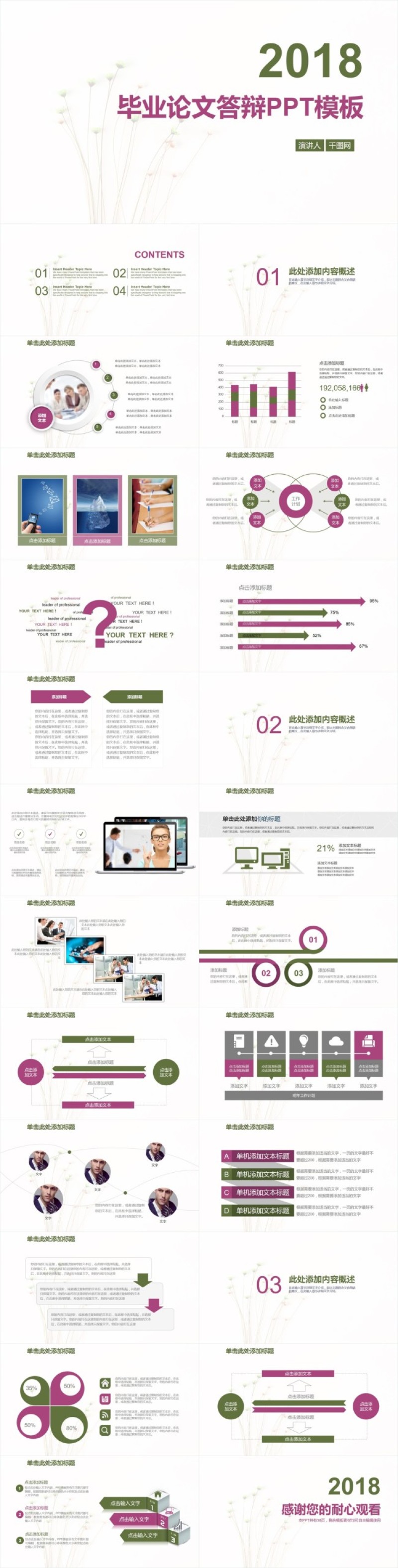毕业论文答辩PPT模板