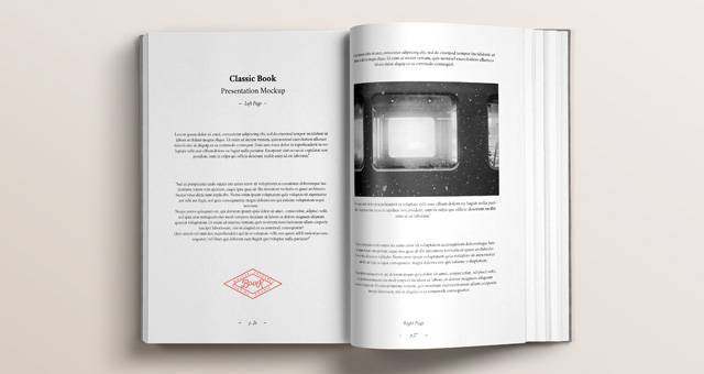 亚麻Psd Book Mockup