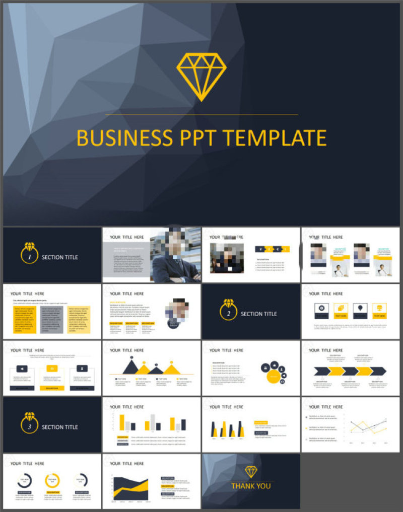 极简大气商务通用PPT模板