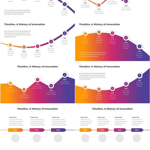 创新时间轴时间线PPT模板Timeline. A History of Innovation7