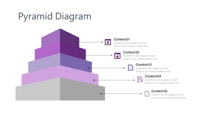 紫色台阶商务PPT图表-2