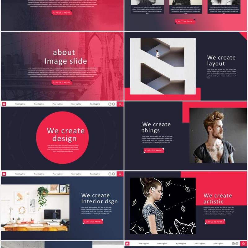 渐变市场工作分析PPT模板Analysiz Powerpoint