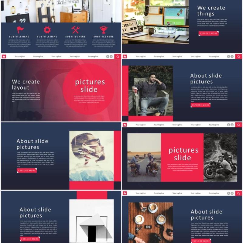 渐变市场工作分析PPT模板Analysiz Powerpoint