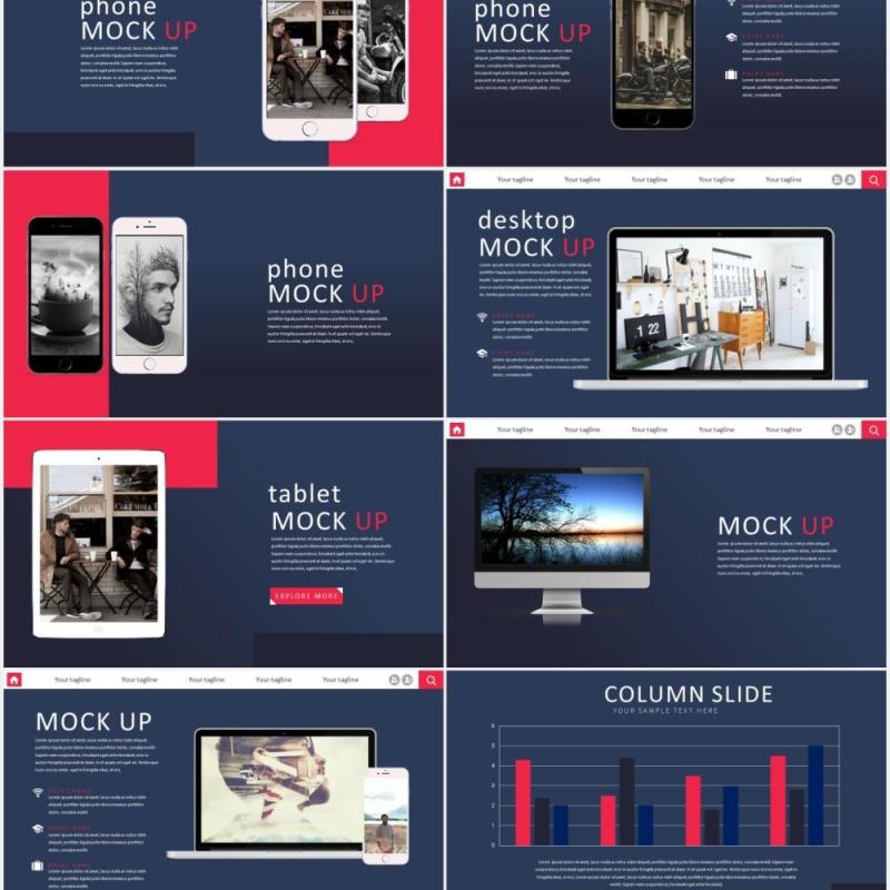 渐变市场工作分析PPT模板Analysiz Powerpoint