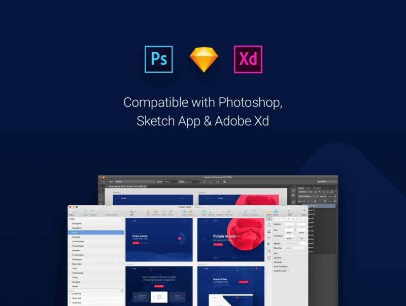 超强功能UI套件，包含数百种令人惊叹的设计组件。，今日Web UI套件