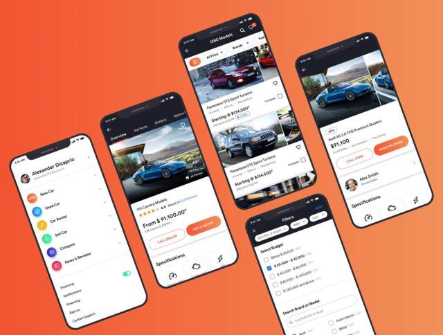 Vola Cars Premium iOS App UI套件Sketch，Vola Cars Premium iOS App UI套件Sketch