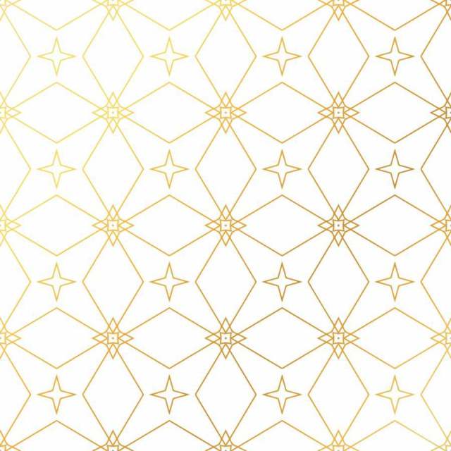 抽象的几何金色图案背景。无缝的金巴