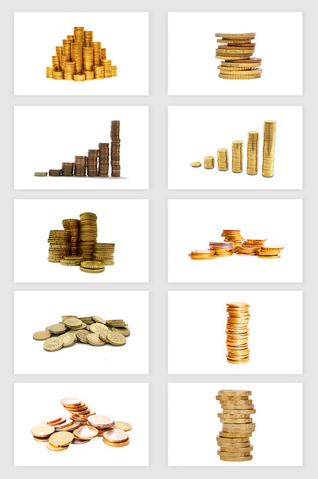 高清免抠堆砌的金币素材 高清免抠堆砌的金币素材