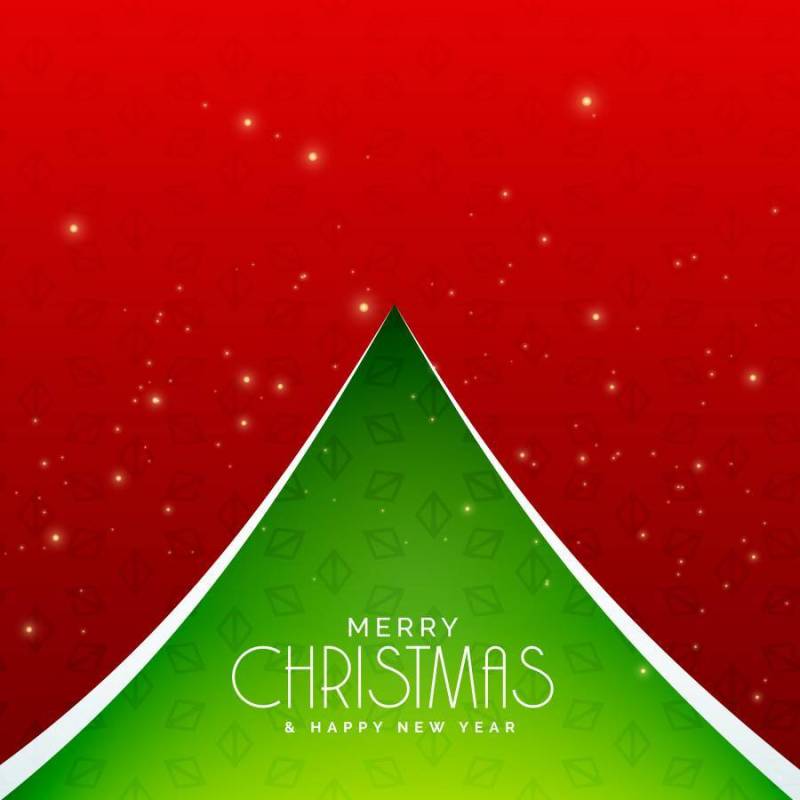 创意绿色圣诞树设计背景