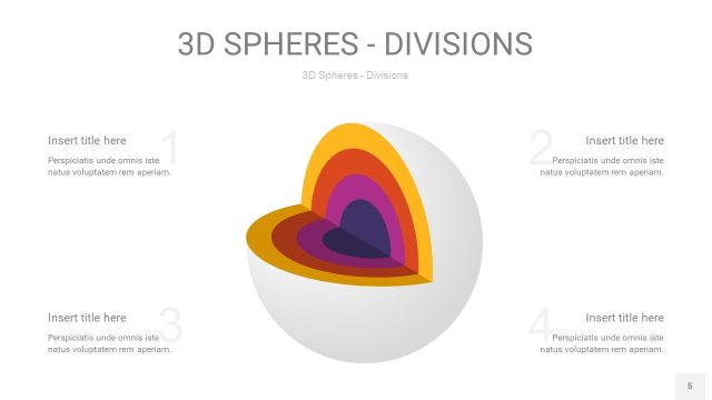 多彩3D球体切割PPT信息图5