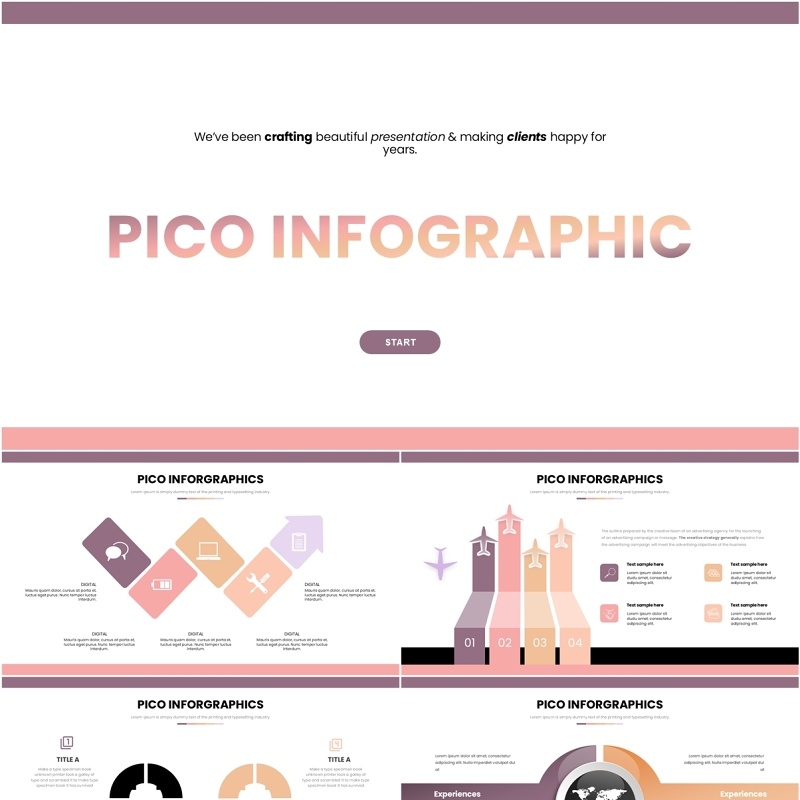 信息图表PPT模板素材Pico Infographic